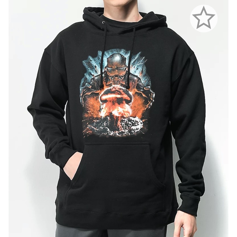 FaZe Nuke Squad Bomb Black Hoodie Size Large